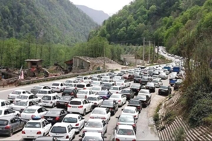 ترافیک خروجی گیلان سنگین است